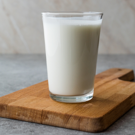 buttermilk in a glass