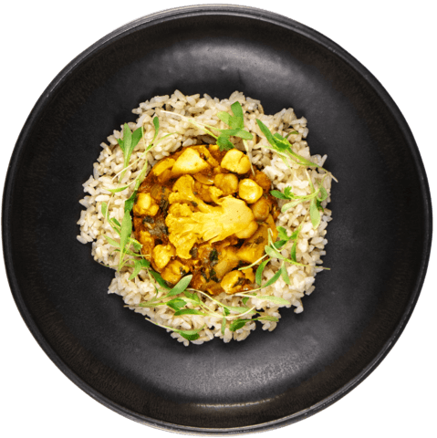  Tomato Chickpea Curry with UNCLE BEN'S® READY RICE® Whole Grain Brown 