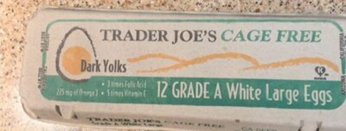 Trader Joe's Grade A White Large Eggs 50 g, Nutrition Information Innit