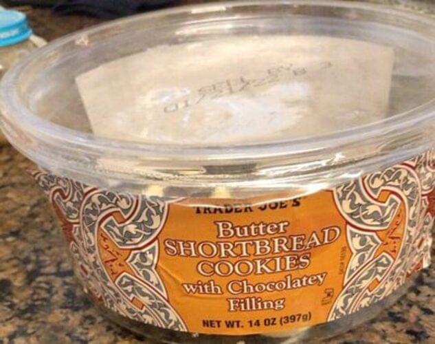 Trader Joe's All Butter Shortbread Cookies with Chocolate Filling 26