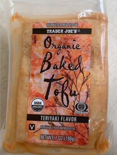 Trader Joe's Teriyaki Flavor Organic Baked Tofu - 100 g, Nutrition