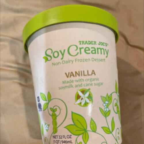 Trader Joe's Vanilla Soy Creamy NonDairy Frozen Dessert 100 g