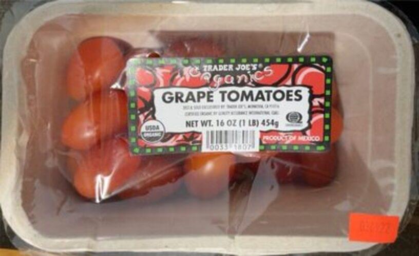 Trader Joe's Organics Sugar Plum Tomatoes 7.9 g, Nutrition
