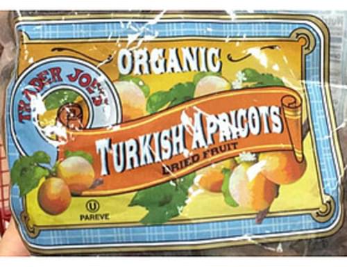 Trader Joe's Organic Turkish Apricots Dried Fruit - 40 g