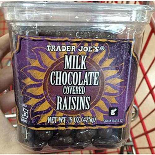 Trader Joe's Milk Chocolate Covered Raisins 40 g, Nutrition