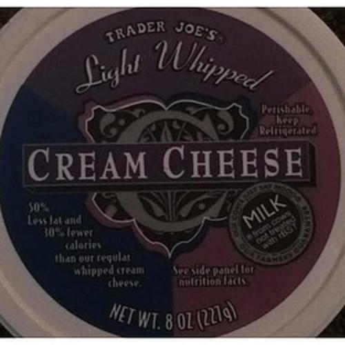 Trader Joe's Cream Cheese 30 g, Nutrition Information Innit