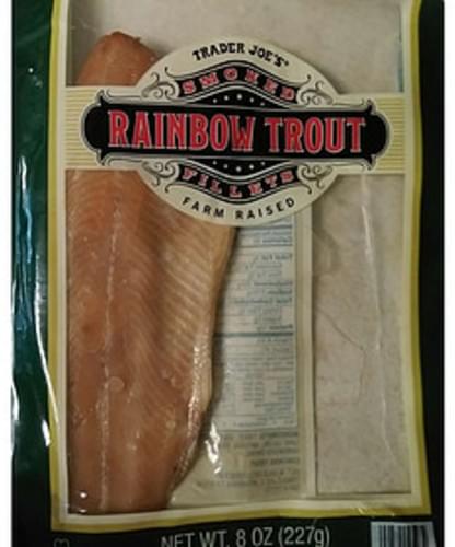 Trader Joe S Rainbow Trout Smoked Fillets 57 G Nutrition
