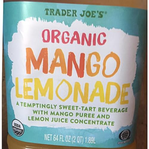 Trader Joe's Organic Mango Lemonade 240 ml, Nutrition Information Innit