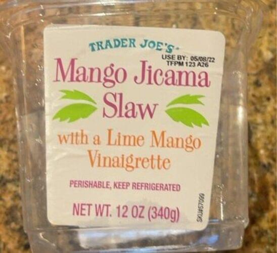 Trader Joe's Mango Jicama Slaw with a Lime Mango Vinaigrette 113 g