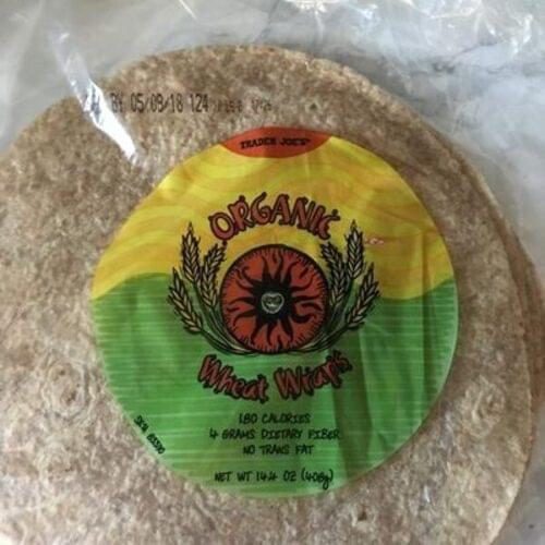 Trader Joe's Organic Wheat Wraps 68 g, Nutrition Information Innit