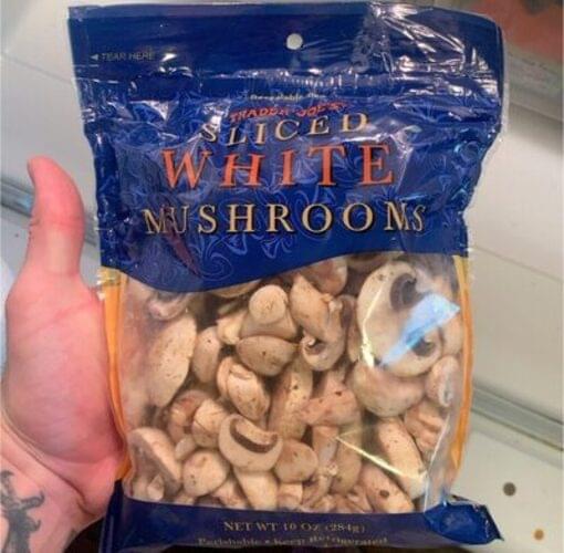 Trader Joe's Sliced White Mushrooms 85 g, Nutrition Information Innit