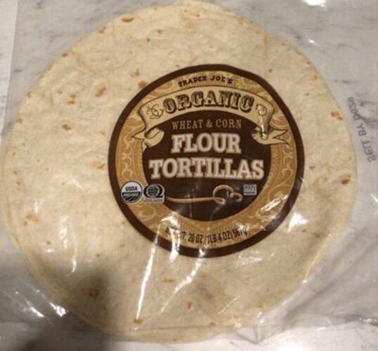 Trader Jose's Organic Wheat & Corn Flour Tortillas 47 g, Nutrition