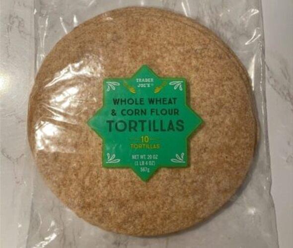 Trader Joe's Kids whole Wheat & Corn Flour Tortillas 57 g, Nutrition