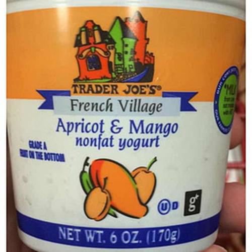 Trader Joe's French Village Apricot & Mango Nonfat Yogurt 170 g