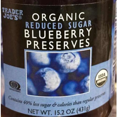 Trader Joe's Organic Reduced Sugar Blueberry Preserves 18 g