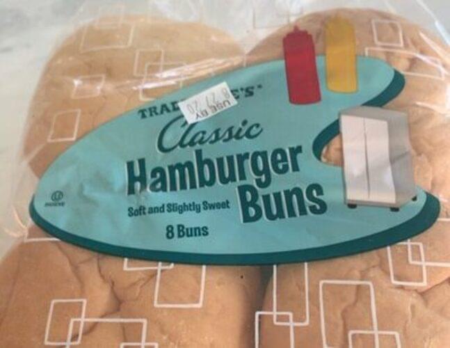Trader Joe's Classic Hamburger Buns 56 g, Nutrition Information Innit