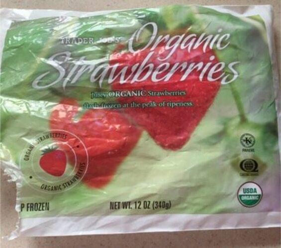 Trader Joe's Organic Strawberries 140 g, Nutrition Information Innit