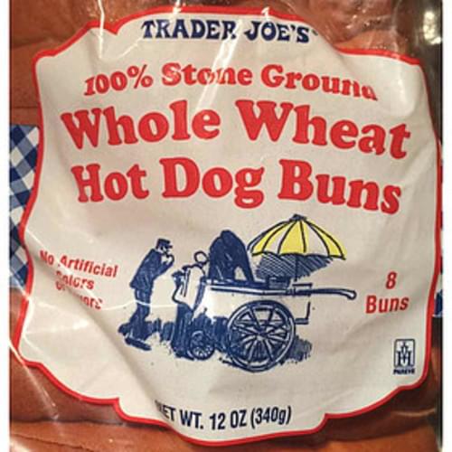 Trader Joe's Whole Wheat Hot Dog Buns 43 g, Nutrition Information Innit