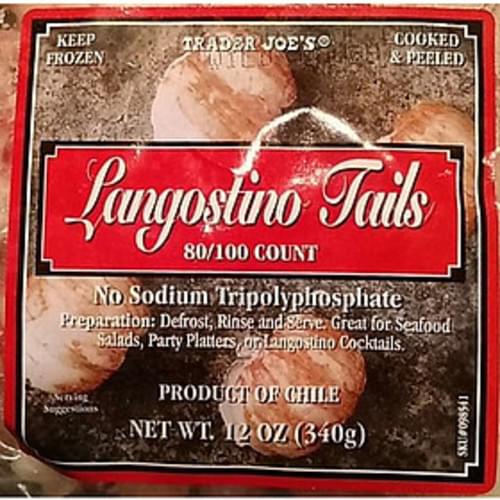 Trader Joe's Langostino Tails 85 g, Nutrition Information Innit