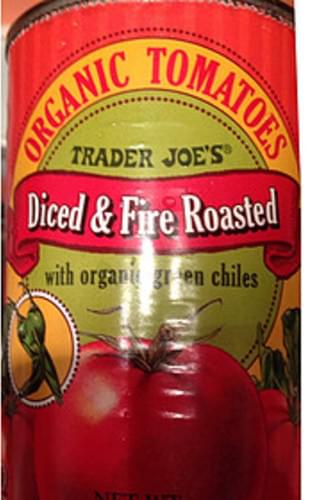 Trader Joe's Diced & Fire Roasted Organic Tomatoes - 120 g