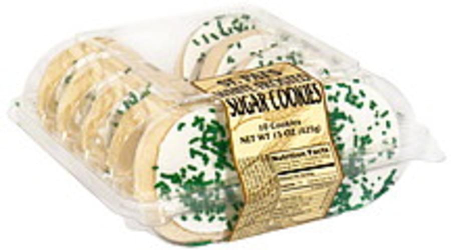 Safeway St. Pat's White Frosted Sugar Cookies 10 ea, Nutrition
