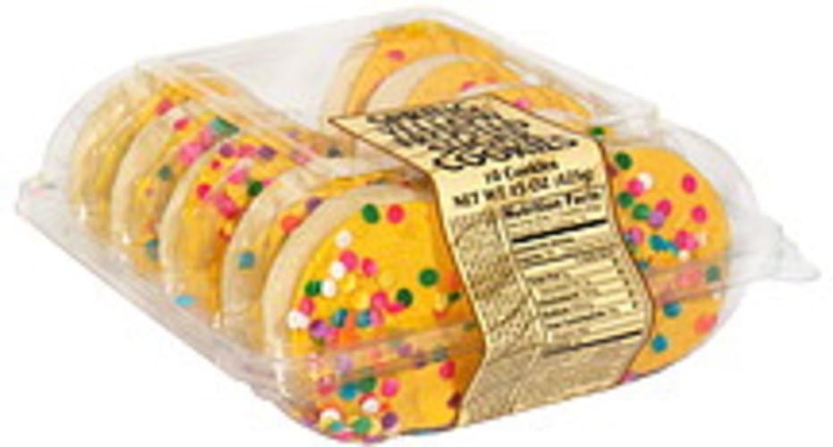 Safeway Spring Yellow Frosted Sugar Cookies 10 ea, Nutrition