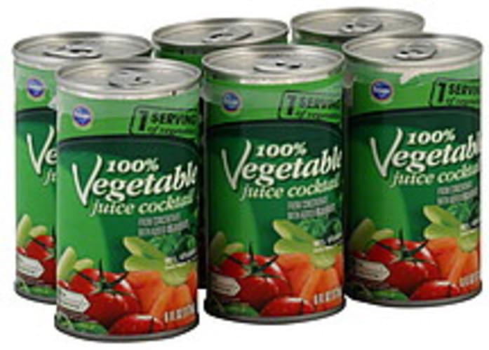 Kroger 100 Vegetable Juice Cocktail 6 ea, Nutrition Information Innit