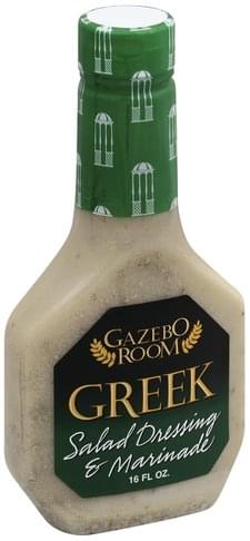 Gazebo Room Greek Salad Dressing & Marinade - 16 oz, Nutrition