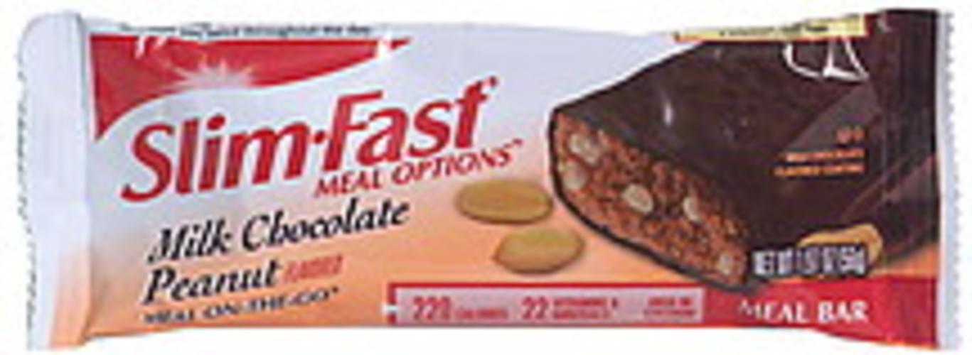 SlimFast Meal Bar, Milk Chocolate Peanut Flavored - 1.97 oz, Nutrition ...