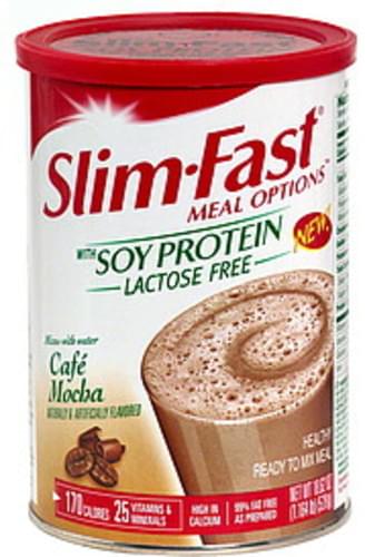 SlimFast Healthy Ready to Mix Meal with Soy Protein, Cafe Mocha - 18.62 oz