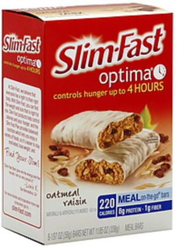 SlimFast Oatmeal Raisin Meal Bars 6 Ea Nutrition Information Innit slimfast-oatmeal-raisin-meal-bars-6-ea-nutrition-information-innit
