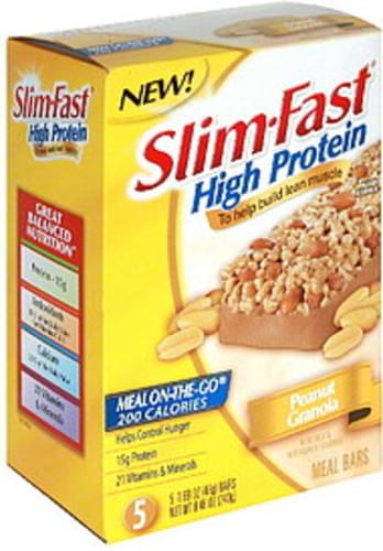 slimfast-peanut-granola-meal-bars-5-ea-nutrition-information-innit