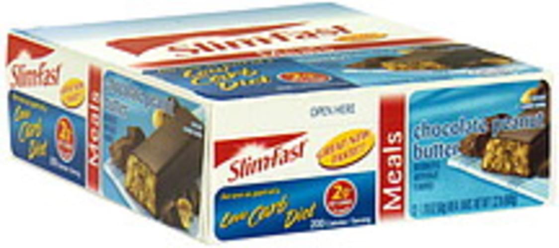 Slim-Fast Chocolate Peanut Butter Meal Bars - 12 ea, Nutrition ...