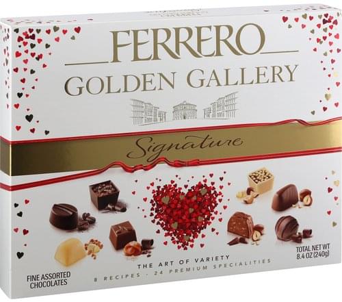 FERRERO Assorted, Fine Chocolates - 8.4 oz, Nutrition Information | Innit