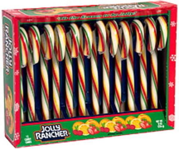 Jolly Rancher Fruit Punch Candy Canes 8 oz, Nutrition Information Innit