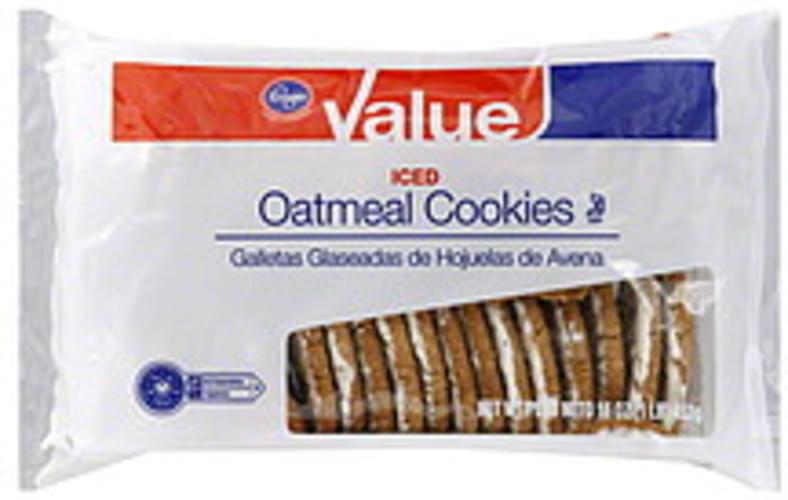 Kroger Oatmeal, Iced Cookies 16 oz, Nutrition Information Innit