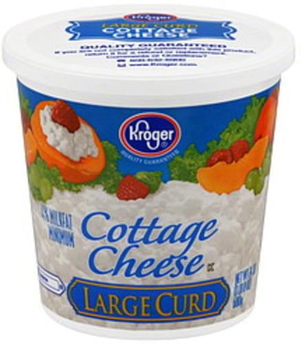 Kroger Large Curd Cottage Cheese 24 Oz Nutrition Information