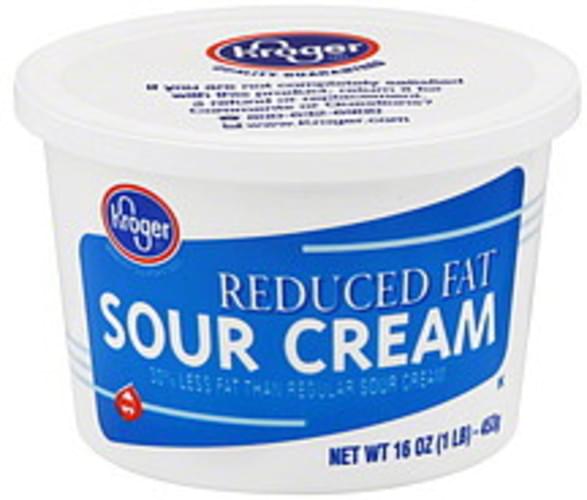 Kroger Reduced Fat Sour Cream 16 oz, Nutrition Information Innit
