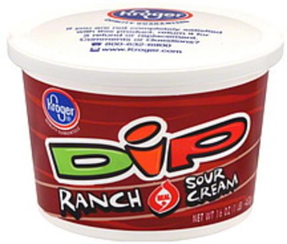 Kroger Sour Cream, Ranch Dip 16 oz, Nutrition Information Innit