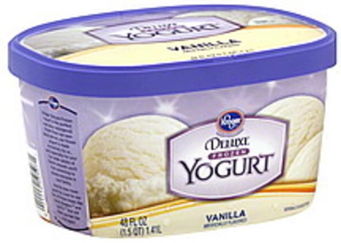 Kroger vanilla frozen yogurt 48 oz nutrition information innit