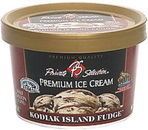 Private Selection Kodiak Island Fudge Premium Ice Cream 0.5 gl
