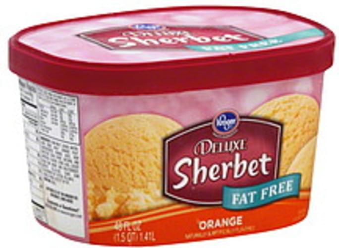 Kroger Fat Free, Orange Sherbet 48 oz, Nutrition Information Innit