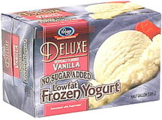 Kroger Vanilla Deluxe Lowfat Frozen Yogurt 0.5 Gal, Nutrition