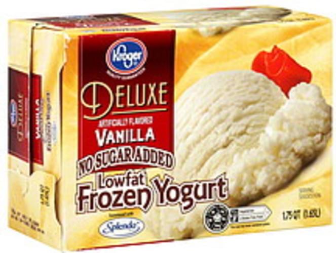 Kroger Vanilla Frozen Yogurt 1.75 QT, Nutrition Information Innit