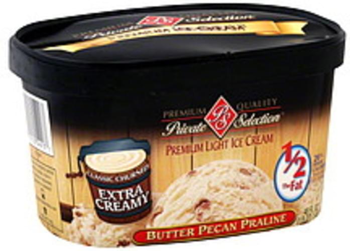 Private Selection Premium Light, Butter Pecan Praline Ice Cream 48 oz