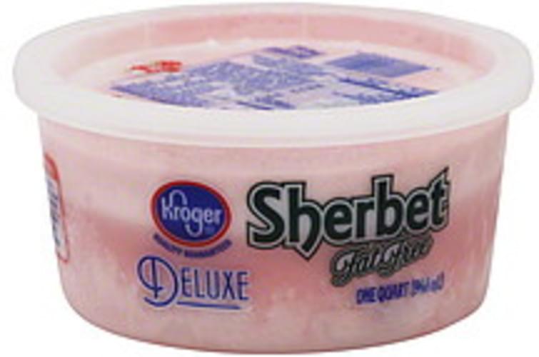 Kroger Fat Free, Raspberry Sherbet 1 QT, Nutrition Information Innit