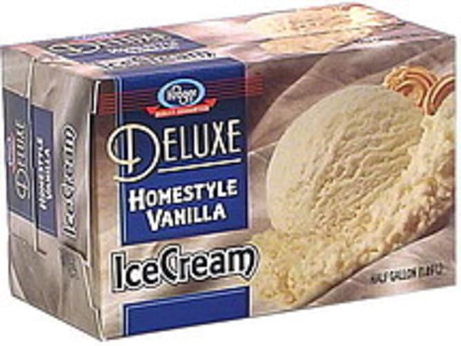 Kroger Homestyle Vanilla Deluxe Ice Cream 0.5 gl, Nutrition