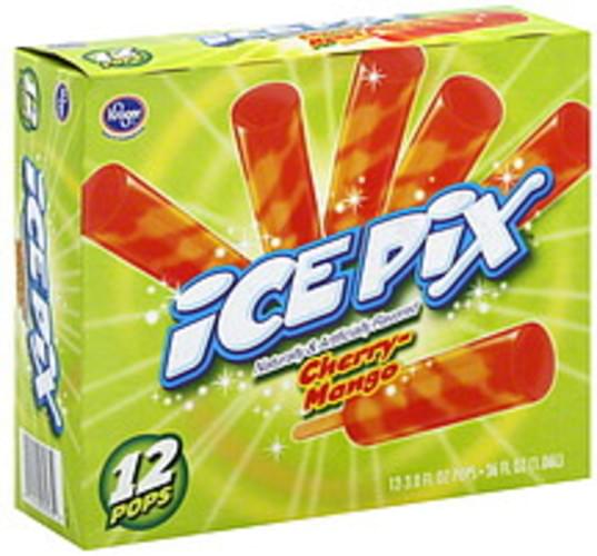Kroger CherryMango Pops 12 ea, Nutrition Information Innit
