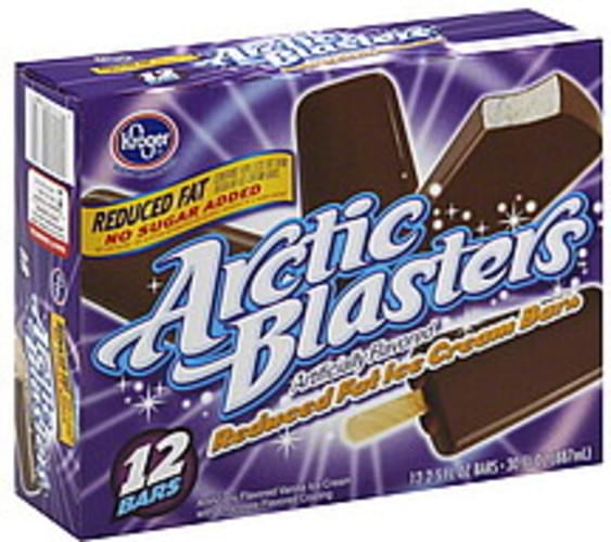 Kroger Reduced Fat Ice Cream Bars 12 ea, Nutrition Information Innit
