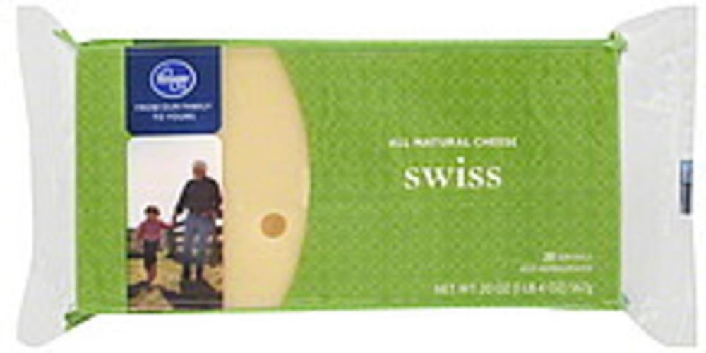 Kroger All Natural, Swiss Cheese 20 oz, Nutrition Information Innit
